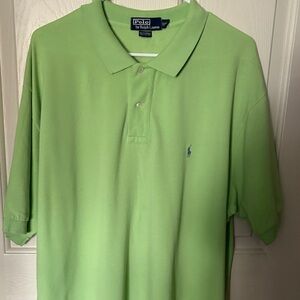 Polo by Ralph Lauren Men's Light Green Polo Shirt